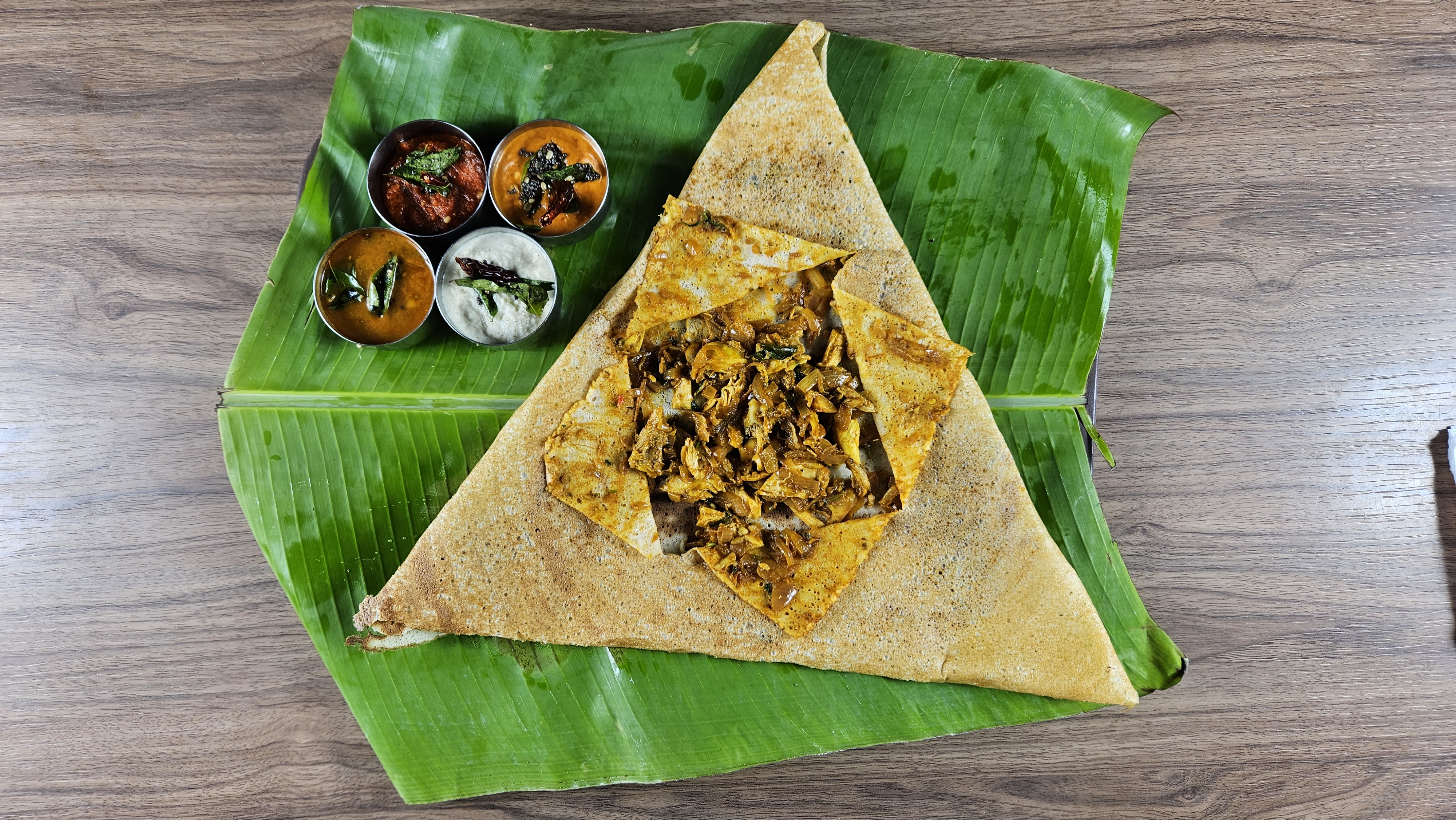 Chettinad Chicken Dosa
